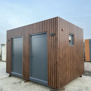 Módulo sanitario Premium con ducha e inodoro separados