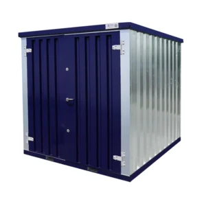 Contenedor FOCO azul de acero 2 x 2 m – Doble puerta